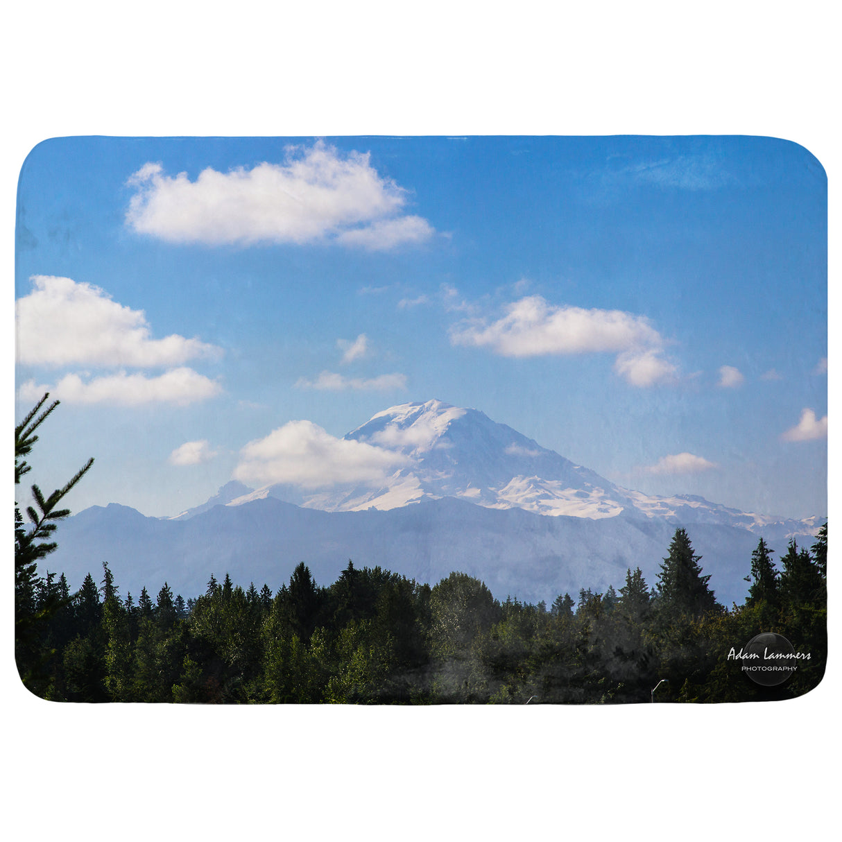 Mount Rainier Throw Blanket