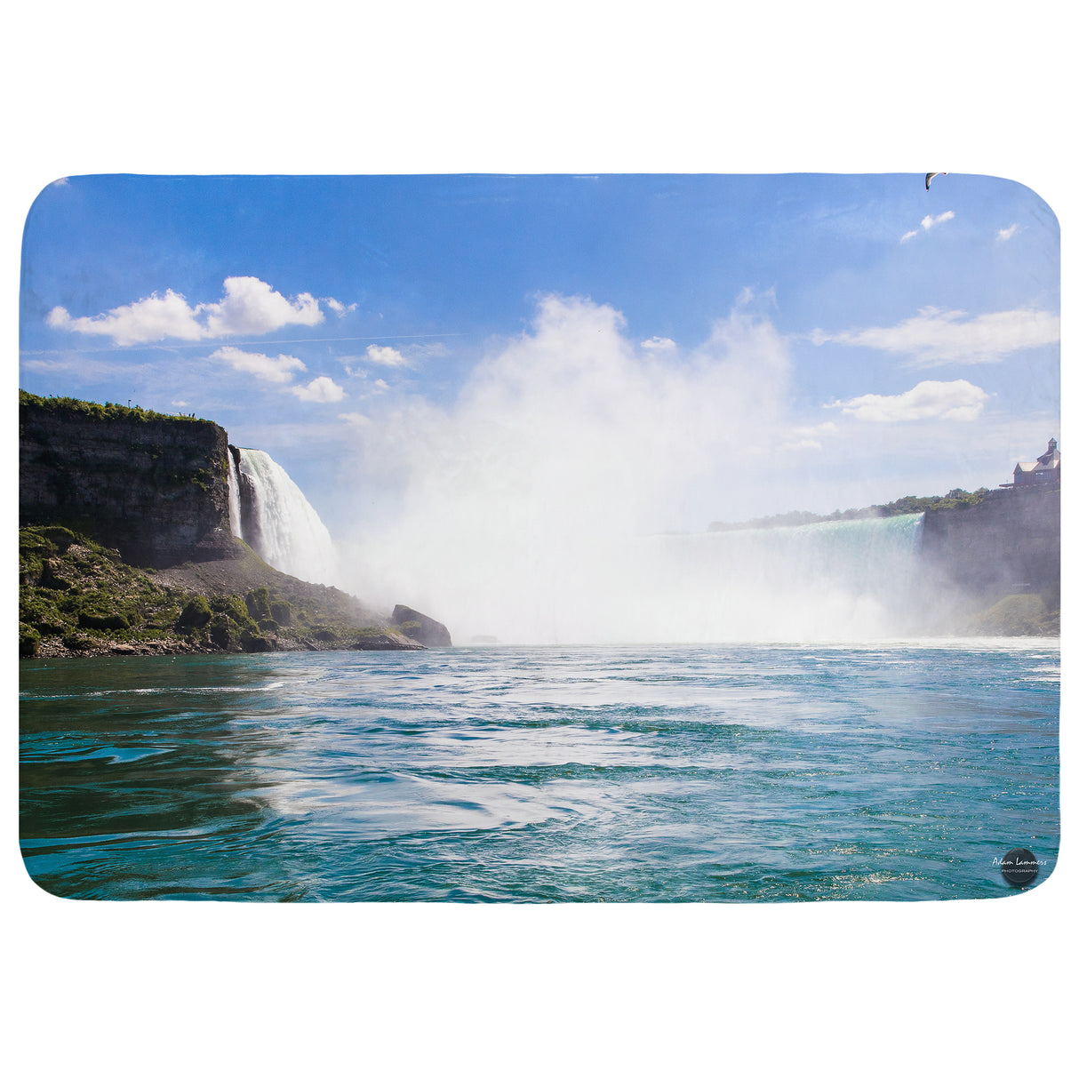 Niagara Falls Waterfall Throw Blanket