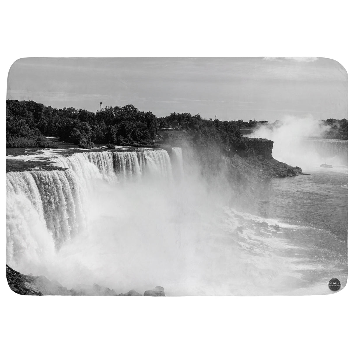 Niagara Falls Waterfall Throw Blanket