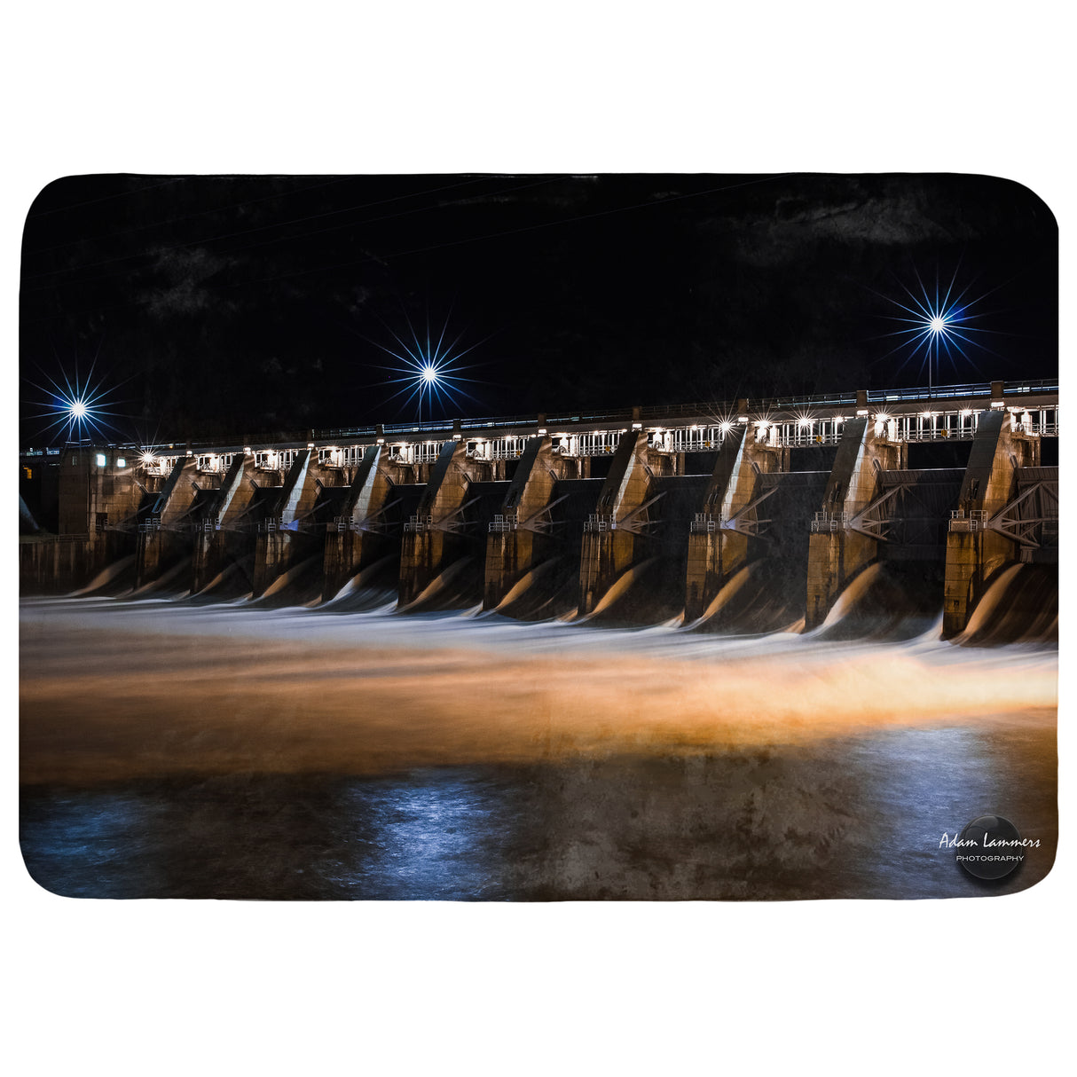 Gavins Point Dam Throw Blanket