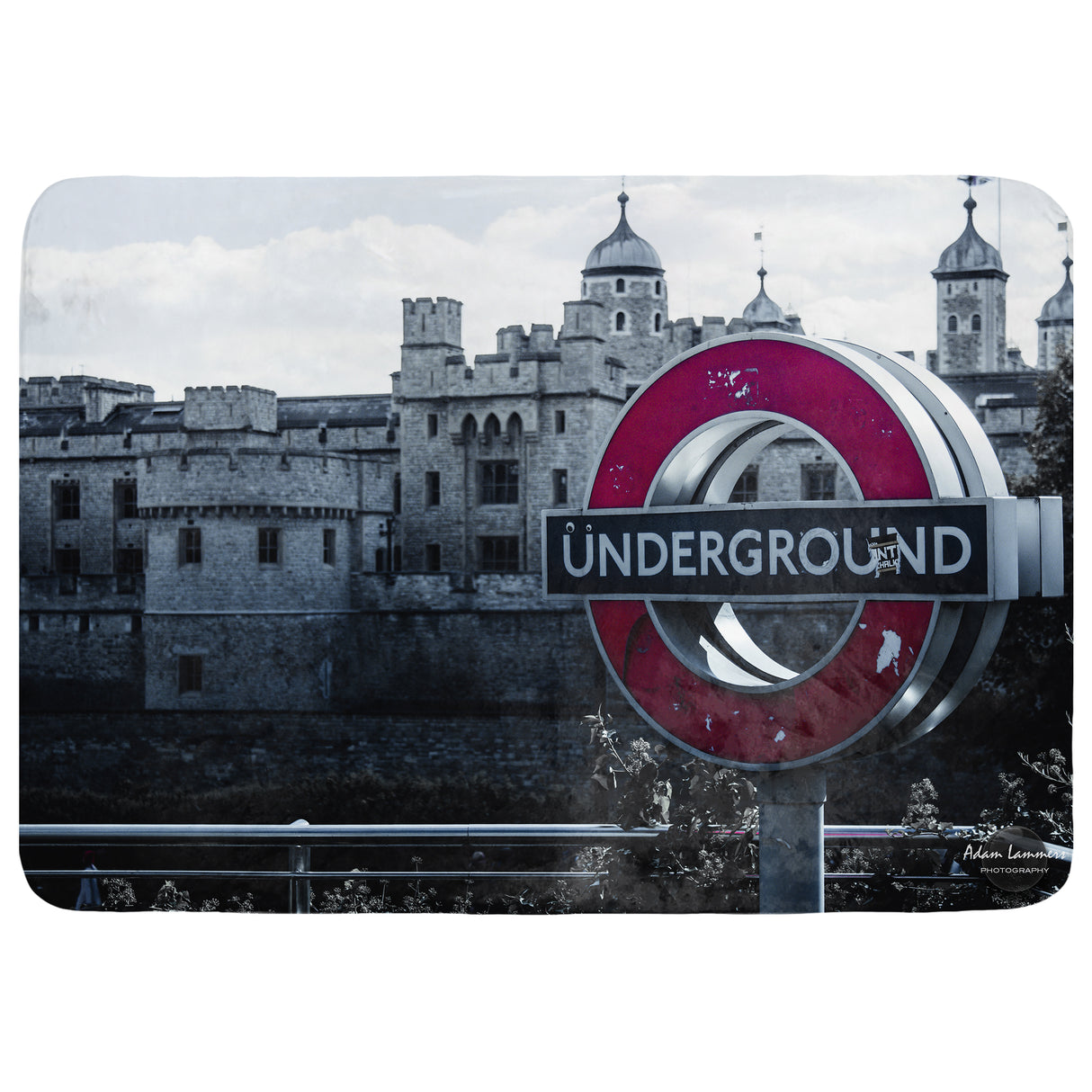 London Underground and Tower of London Throw Blanket