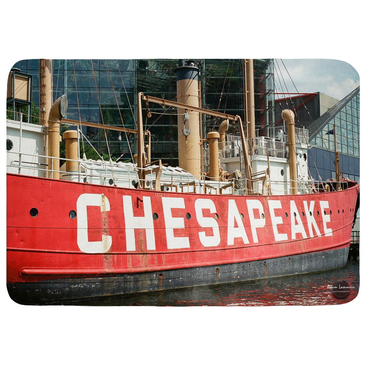 Lightship Chesapeake, Baltimore, Maryland Throw Blanket