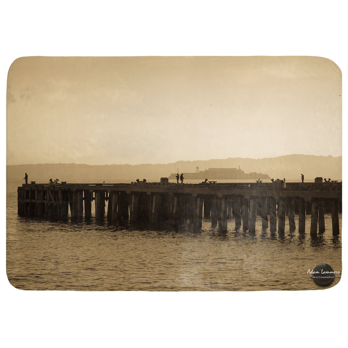 Torpedo Wharf, San Francisco, California Throw Blanket
