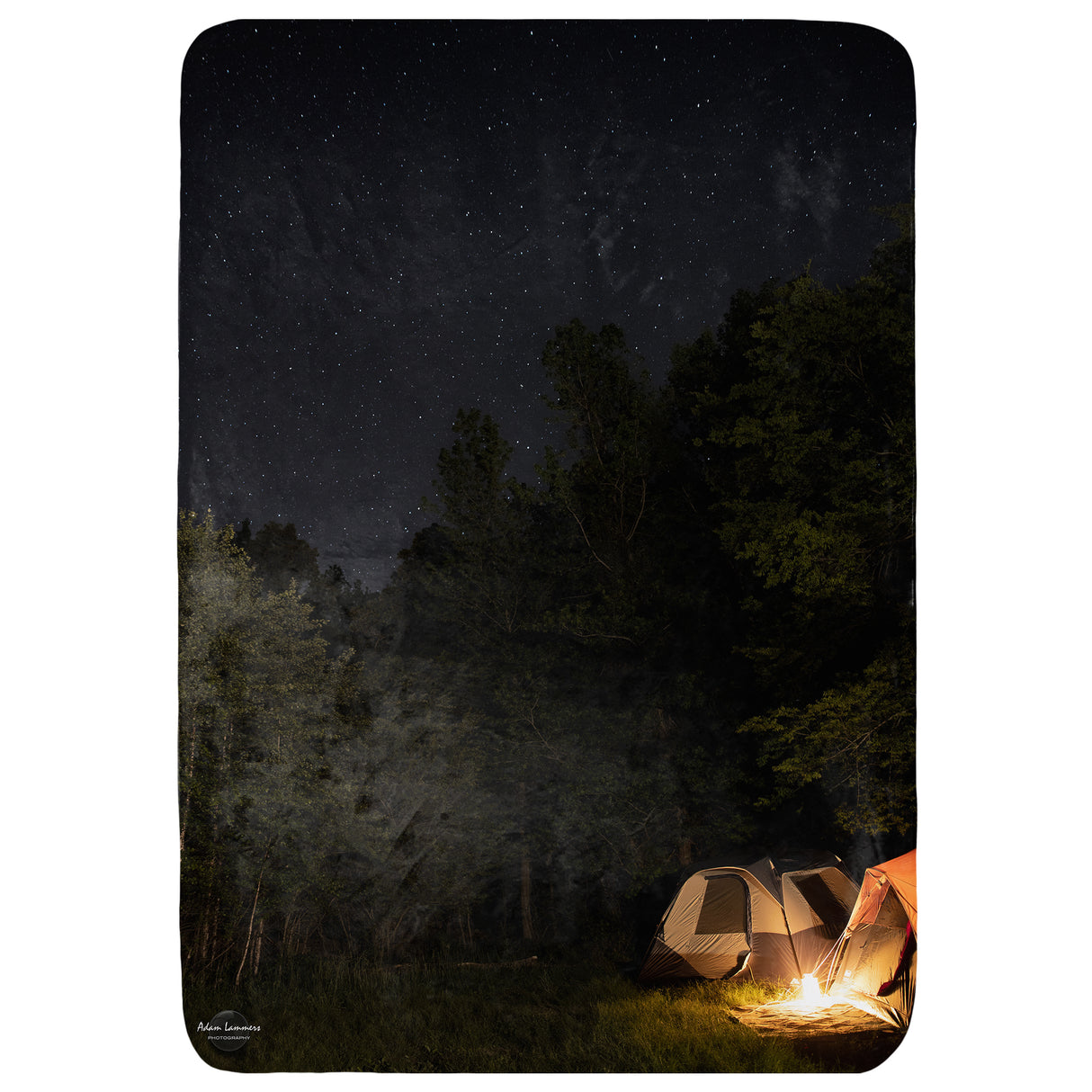 Tent Camping Throw Blanket