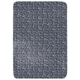 Reindeer Names Throw Blanket
