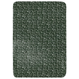 Reindeer Names Throw Blanket