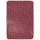 Reindeer Names Throw Blanket
