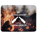 Just Another Drinker With a Camping Problem Throw Blanket