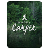 Happy Camper Throw Blanket