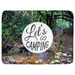 Let's Go Camping Throw Blanket