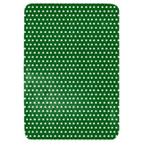 Green and White Clover Pattern Throw Blanket