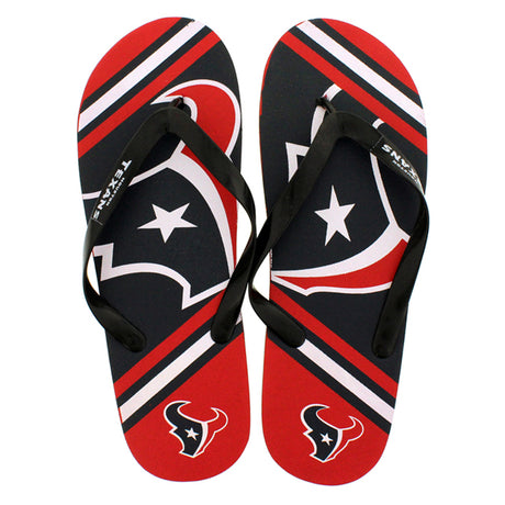 Houston Texans FOCO Big Logo Flip Flops