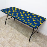 West Virginia Mountaineers Fitted Table Cover / Tablecloth:  3 Sizes Available