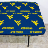 West Virginia Mountaineers Fitted Table Cover / Tablecloth:  3 Sizes Available