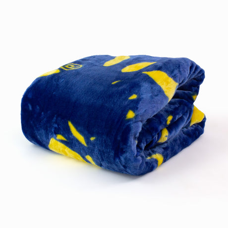 West Virginia Mountaineers Plush Throw Blanket, Bedspread, 86" x 63"