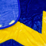 West Virginia Mountaineers Plush Throw Blanket, Bedspread, 86" x 63"