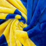 West Virginia Mountaineers Plush Throw Blanket, Bedspread, 86" x 63"