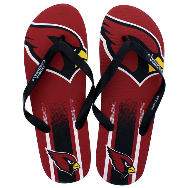 Arizona Cardinals FOCO Big Logo Flip Flops