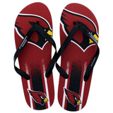 Arizona Cardinals FOCO Big Logo Flip Flops