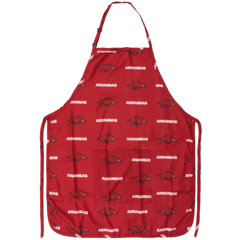 Arkansas Razorbacks Grilling Tailgating Apron with 9" Pocket, Adjustable