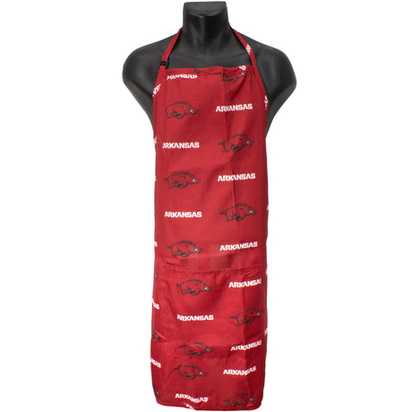 Arkansas Razorbacks Grilling Tailgating Apron with 9" Pocket, Adjustable