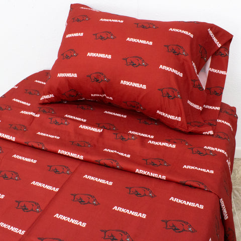 Arkansas Razorbacks Sheet Set