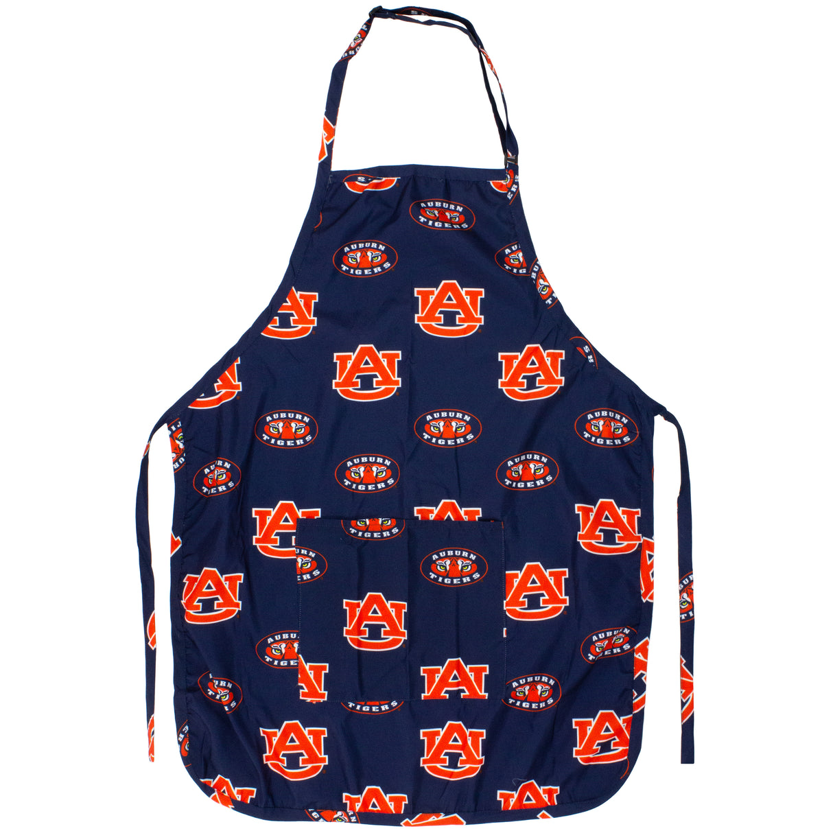 Auburn Tigers Grilling Tailgating Apron with 9" Pocket, Adjustable