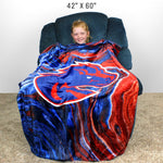 Boise State Broncos Sublimated Soft Throw Blanket