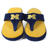 Michigan Wolverines Comfy Feet Flip Flop Slippers