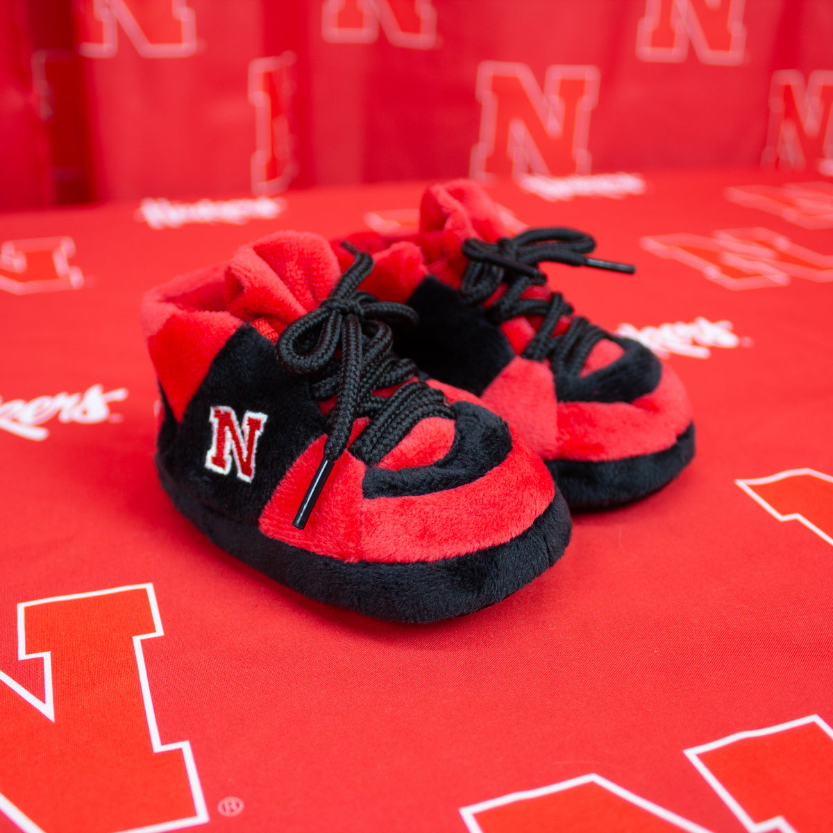Nebraska Cornhuskers Baby Slippers
