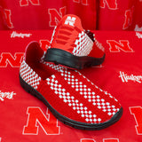 Nebraska Cornhuskers Woven Colors Comfy Slip On Shoes