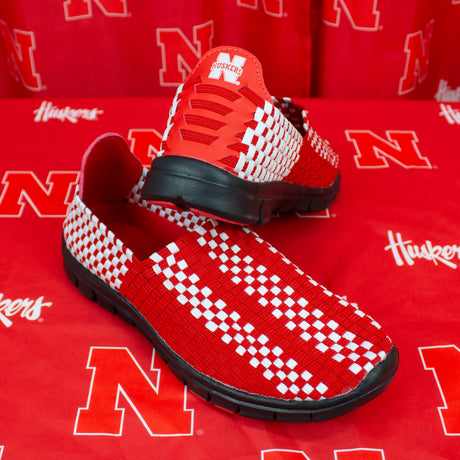 Nebraska Cornhuskers Woven Colors Comfy Slip On Shoes