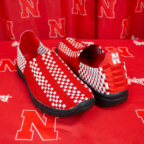 Nebraska Cornhuskers Woven Colors Comfy Slip On Shoes