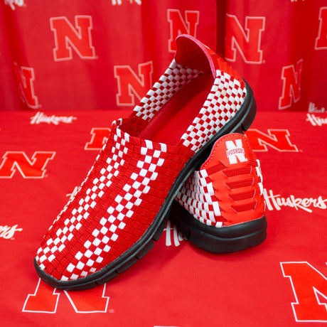 Nebraska Cornhuskers Woven Colors Comfy Slip On Shoes