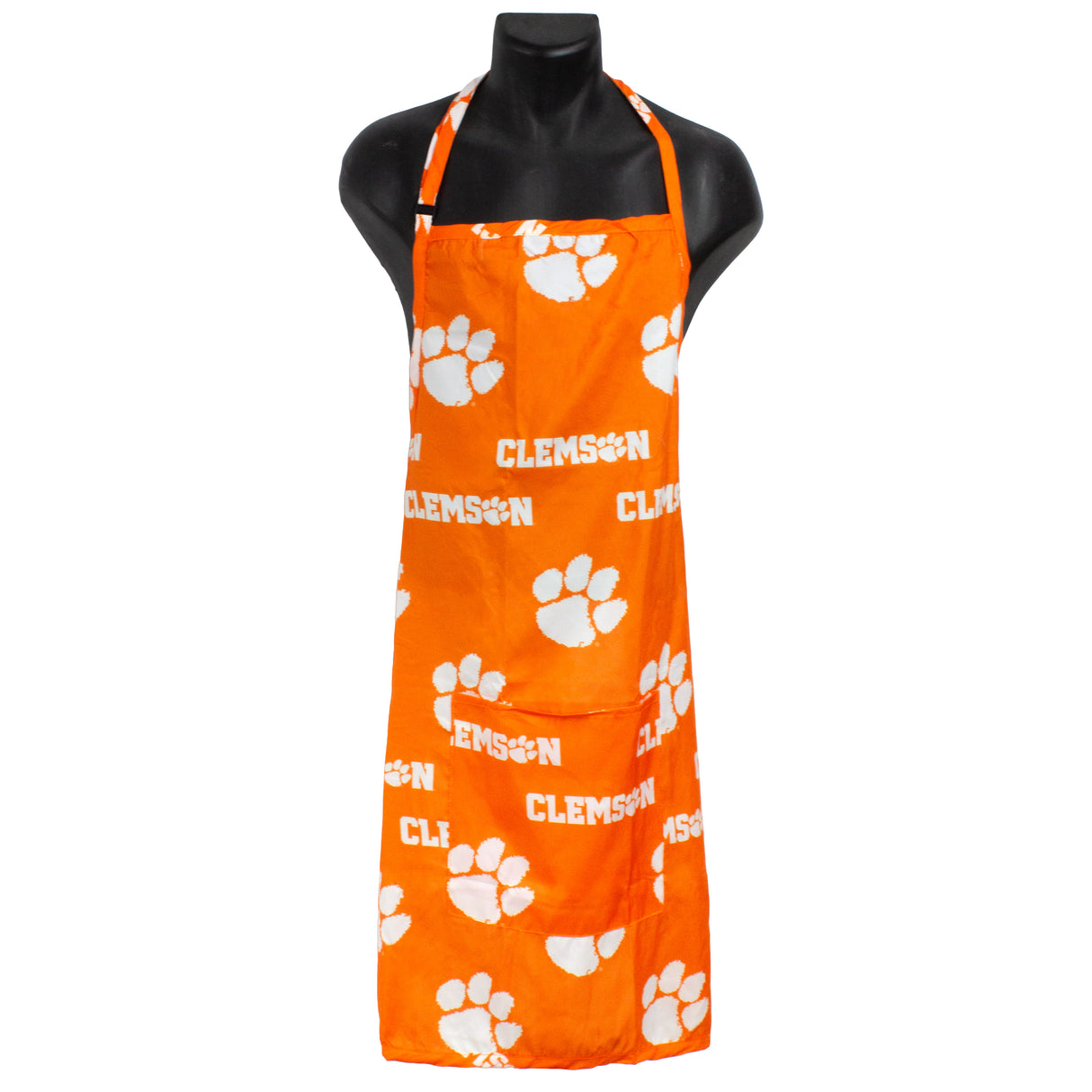 Clemson Tigers Grilling Tailgating Apron with 9" Pocket, Adjustable