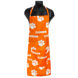 Clemson Tigers Grilling Tailgating Apron with 9" Pocket, Adjustable