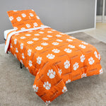 Clemson Tigers Reversible Cotton Comforter Set