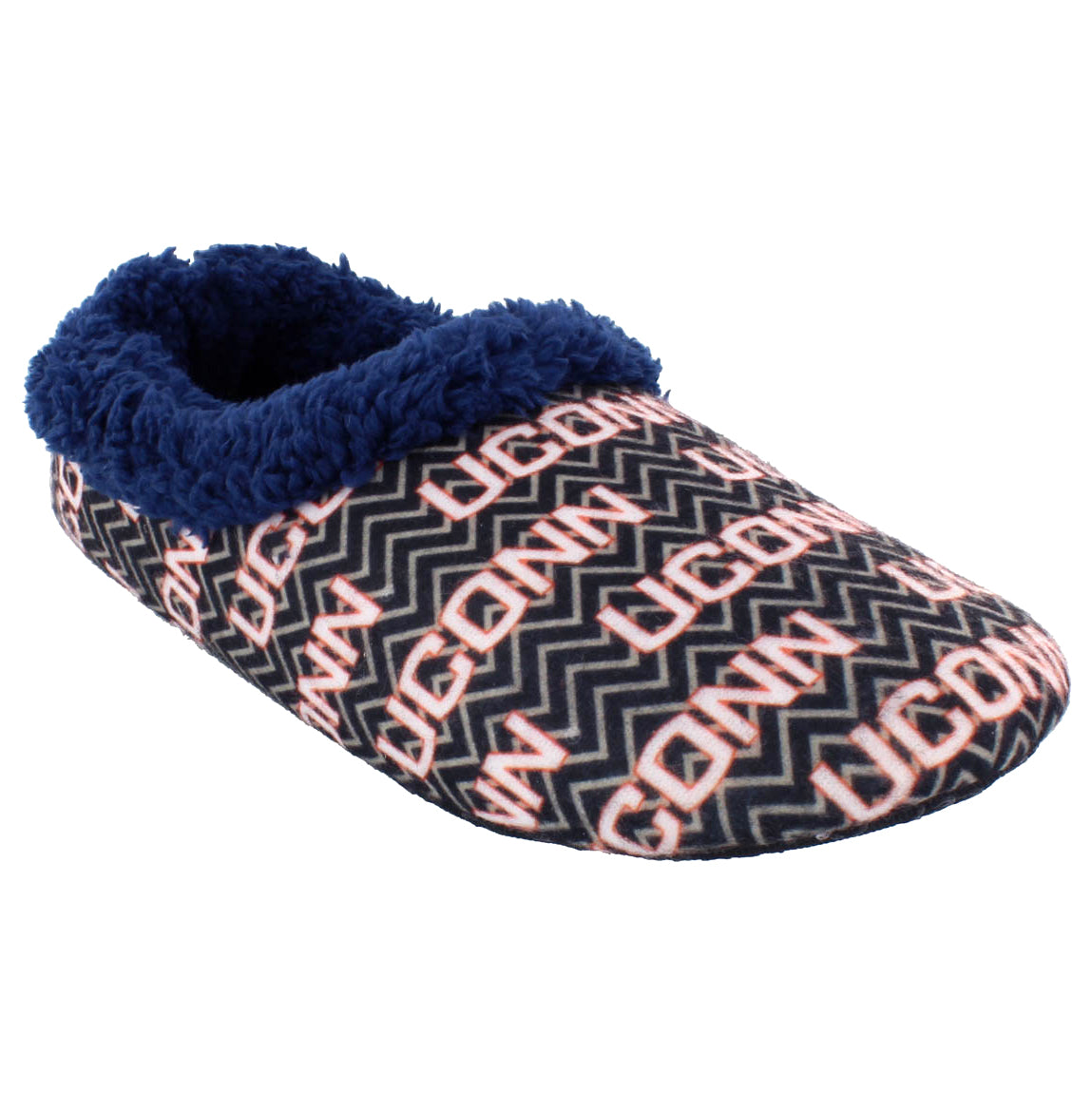 Connecticut Huskies Chevron Slip On Slippers