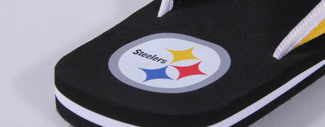 Pittsburgh Steelers FOCO Contour Flip Flops Sandals