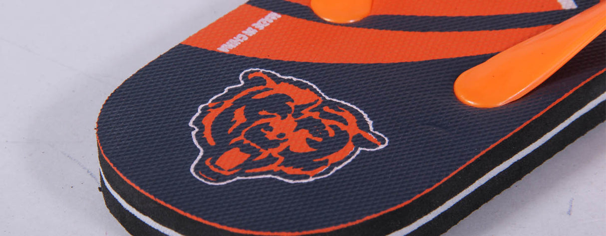 Chicago Bears FOCO Big Logo Flip Flops
