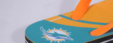 Miami Dolphins FOCO Big Logo Flip Flops