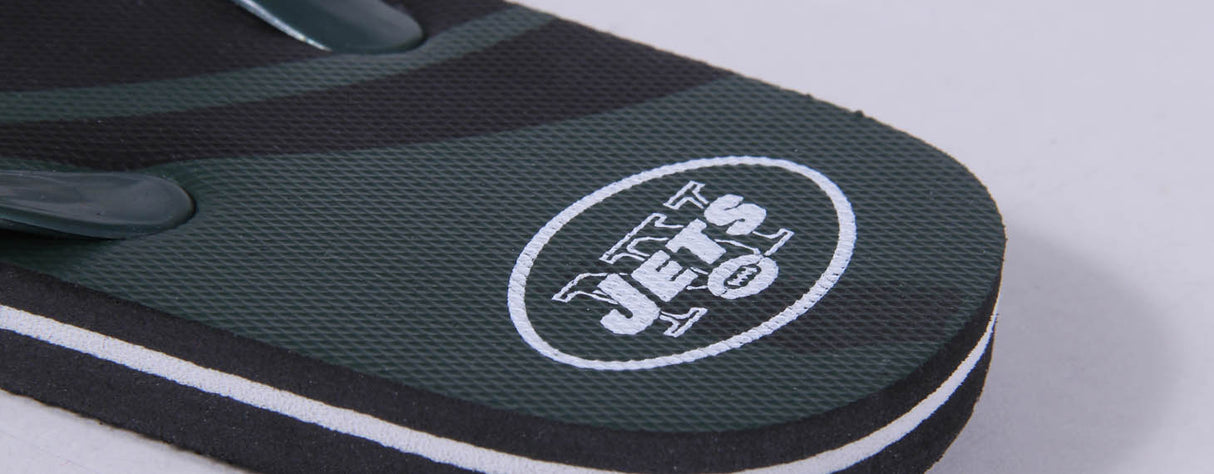 New York Jets FOCO Big Logo Flip Flops