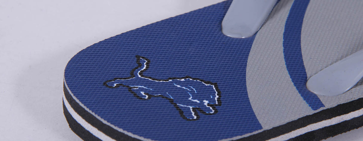 Detroit Lions FOCO Big Logo Flip Flops