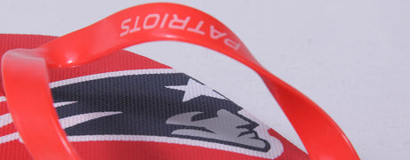 New England Patriots FOCO Big Logo Flip Flops