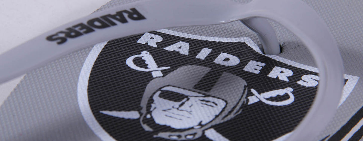 Las Vegas Raiders FOCO Big Logo Flip Flops