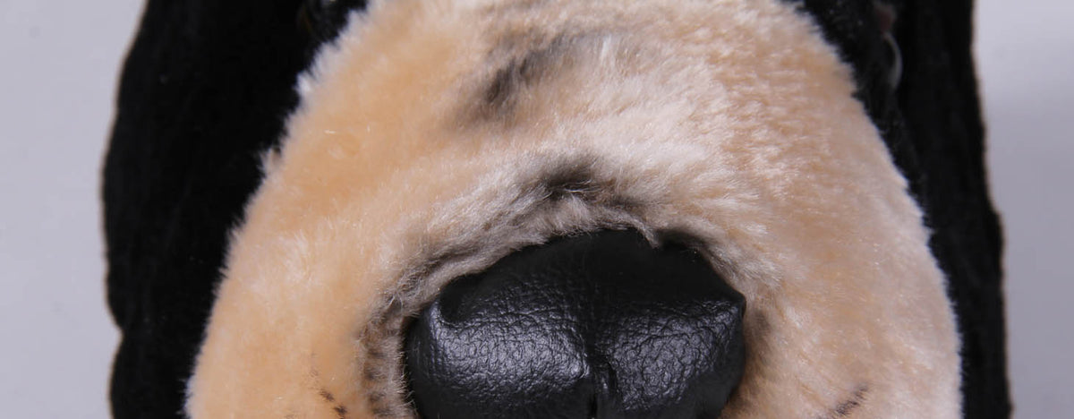 Black Bear Comfy Animal Slippers