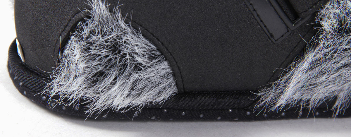 Gray and Black Hairy Feet