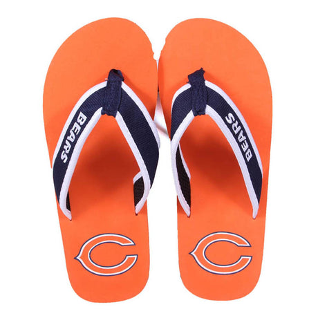 Chicago Bears FOCO Contour Flip Flops Sandals