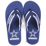 Dallas Cowboys FOCO Contour Flip Flops Sandals