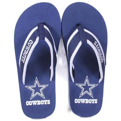 Dallas Cowboys FOCO Contour Flip Flops Sandals